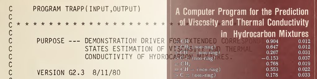 Transport Properties Prediction (TRAPP) Viscosity